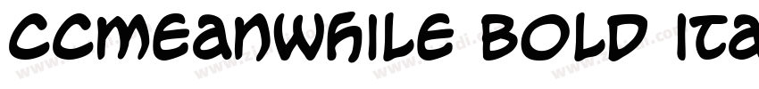 CCMeanwhile Bold Ita字体转换 CCMeanwhile Bold Ita字体转换
